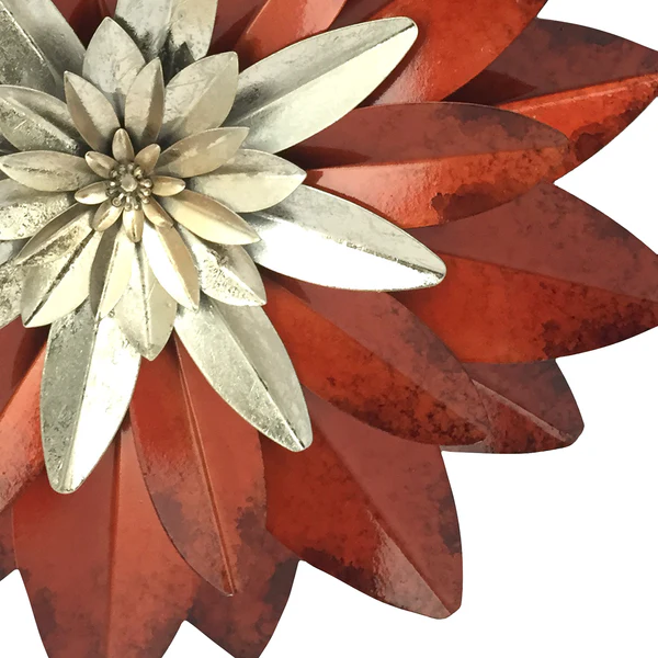 Wandobjekt Villette - Eisen - Rot - Durchmesser: 36 cm - Image 3