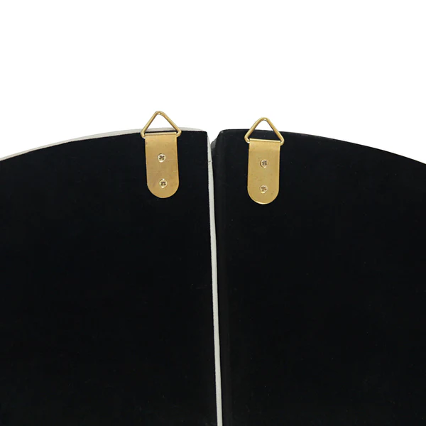 Wandspiegel Bish - Metall / Glas / Kunstleder - Schwarz - Image 4
