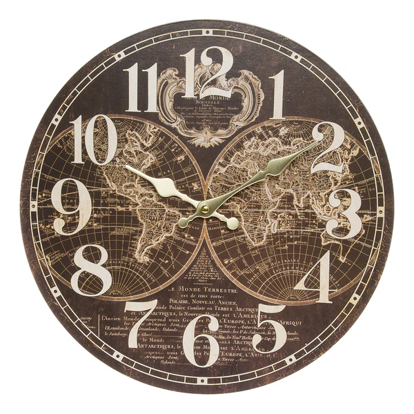 Wanduhr Bouillon - MDF - Mehrfarbig