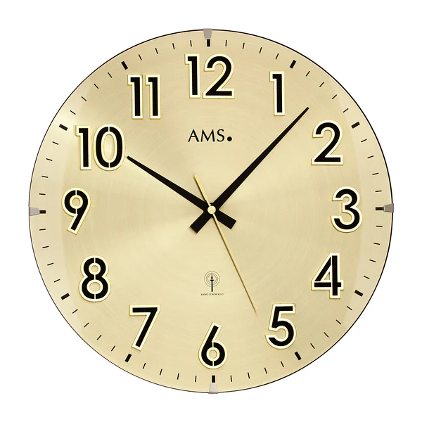 Wanduhr Cristo Rey - Funk - Messing / Schwarz