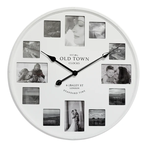 Wanduhr Villetelle - Kunststoff - Weiß