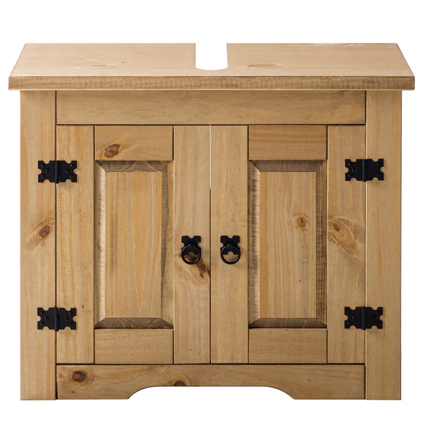 Waschbeckenunterschrank Finca Rustica - Kiefer massiv - Kiefer Natur - Image 7