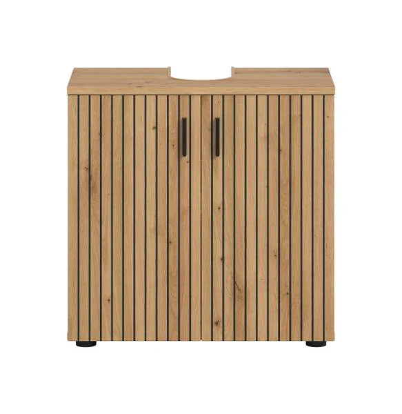 Waschbeckenunterschrank Mone 60 cm - Eiche Artisan Dekor - Image 4