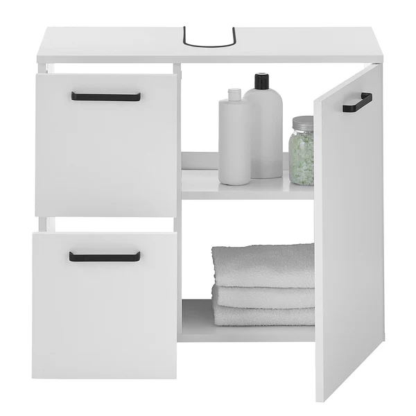 Waschbeckenunterschrank Noale 1 Tür - Matt Weiß - Image 8