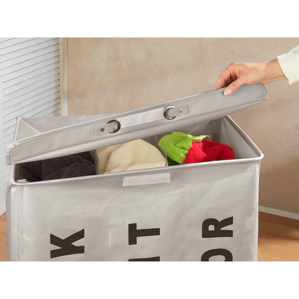 Wäschesammler Trivo - Webstoff - Haselnuss - Image 4