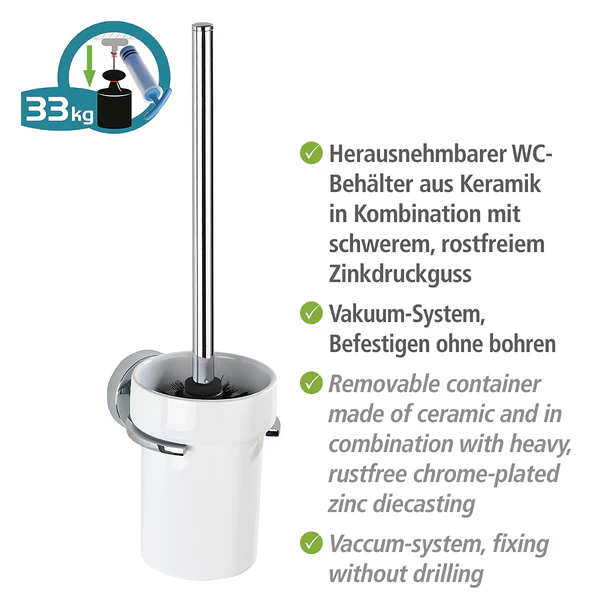 WC-Garnitur Capri - Zinkdruckguss / Keramik - Weiß - Image 2