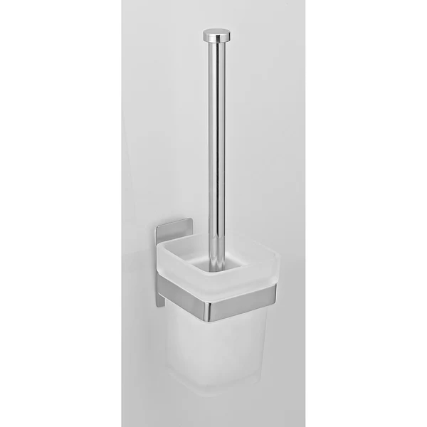 WC-Garnitur Genova - Edelstahl / Glas - Silber - Image 2
