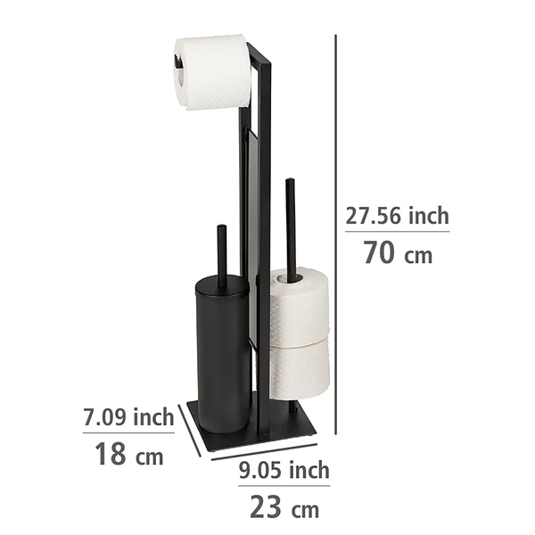 WC-Garnitur Rivalta II - Edelstahl / Polypropylen - Schwarz - Image 7