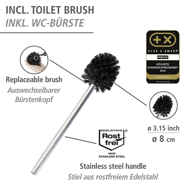 WC-Garnitur Rivalta II - Edelstahl / Polypropylen - Silber - Image 5