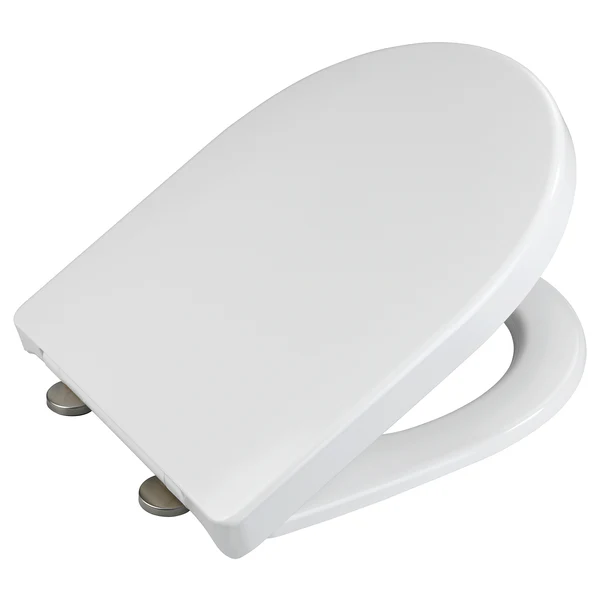 WC-Sitz Exclusive Nr. 9 - Duroplast / Edelstahl - Weiß / Silber - Image 4