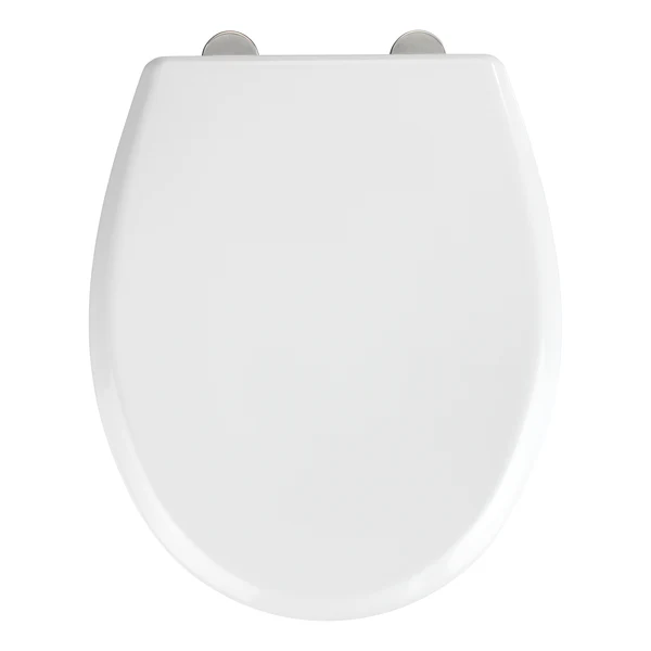WC-Sitz Gubbio - Edelstahl - Weiß