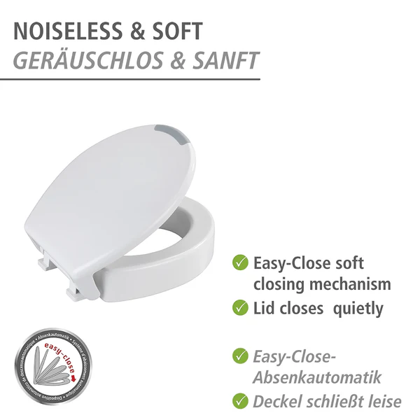 WC-Sitz Secura Comfort - WC-Sitz: Duroplast, Grifffläche: Kunststoff (TPR), Befestigung: Kunststoff - Weiß - Image 2