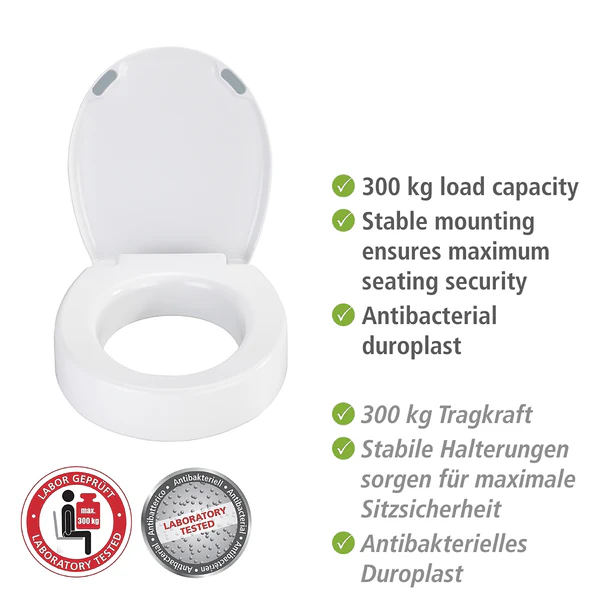 WC-Sitz Secura Comfort - WC-Sitz: Duroplast, Grifffläche: Kunststoff (TPR), Befestigung: Kunststoff - Weiß - Image 3