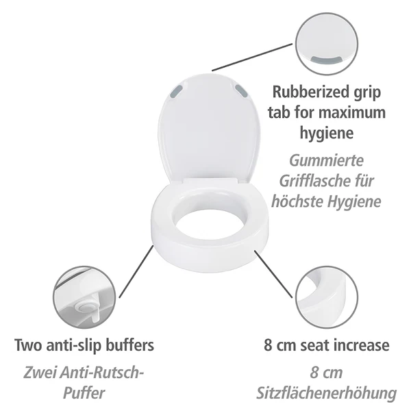 WC-Sitz Secura Comfort - WC-Sitz: Duroplast, Grifffläche: Kunststoff (TPR), Befestigung: Kunststoff - Weiß - Image 4