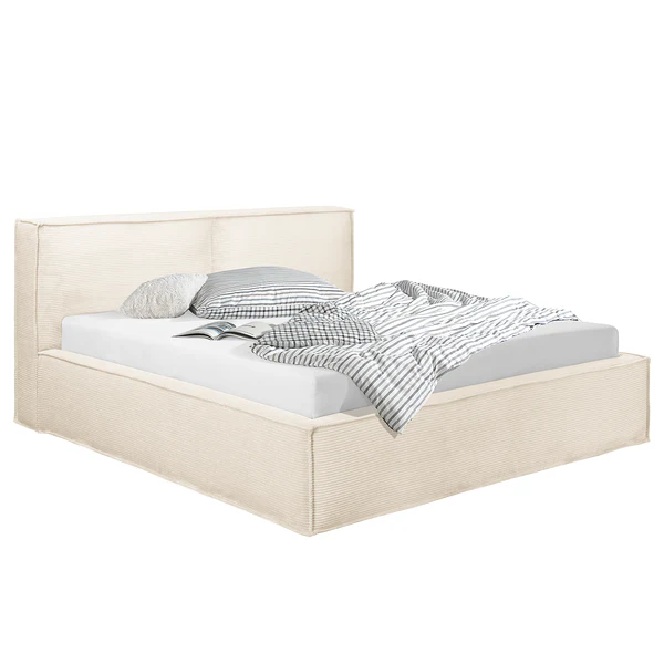 Wechselbezug KINX Polsterbett - Cordstoff Poppy: Creme - 160 x 200cm - 110 cm - Image 5