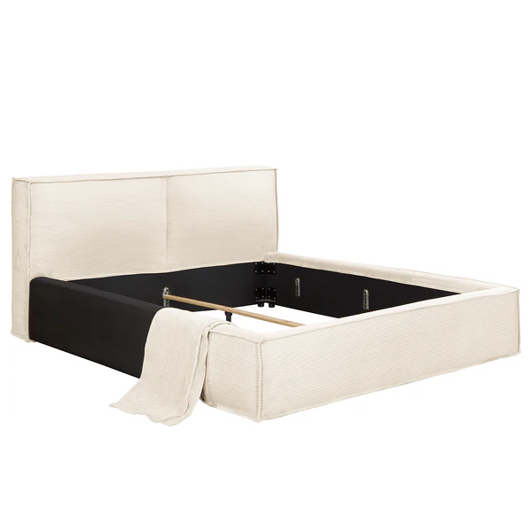 Wechselbezug KINX Polsterbett - Cordstoff Poppy: Creme - 180 x 200cm - 110 cm - Image 3