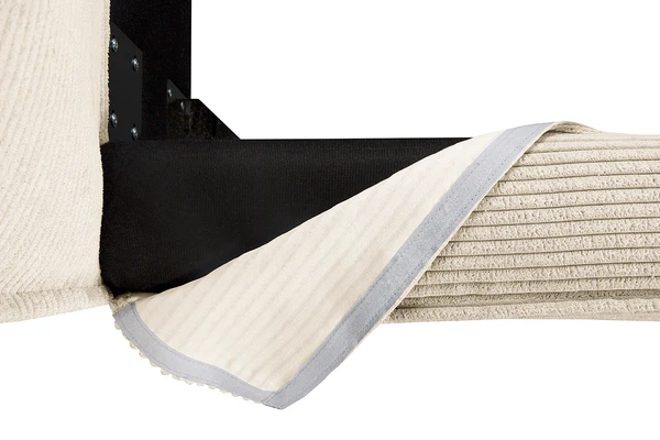 Wechselbezug KINX Polsterbett - Cordstoff Poppy: Creme - 200 x 200cm - 150 cm - Image 2