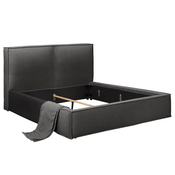 Wechselbezug KINX Polsterbett - Flachgewebe Drems: Anthrazit - 180 x 200cm - 150 cm - Image 3