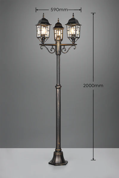Wegeleuchte Volturno Typ B - Aluminiumguss - Rostbraun - Image 6