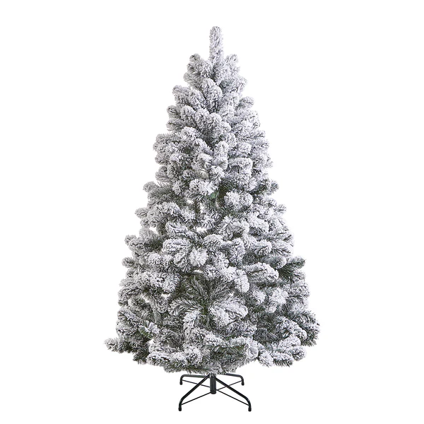 Weihnachtsbaum TREE OF THE MONTH Schnee - PVC - Grün - Höhe: 180 cm