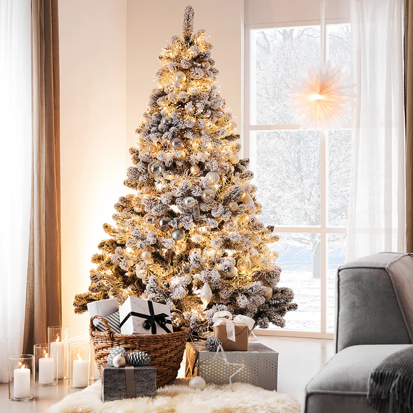Weihnachtsbaum TREE OF THE MONTH Schnee - PVC - Grün - Höhe: 210 cm - Image 2