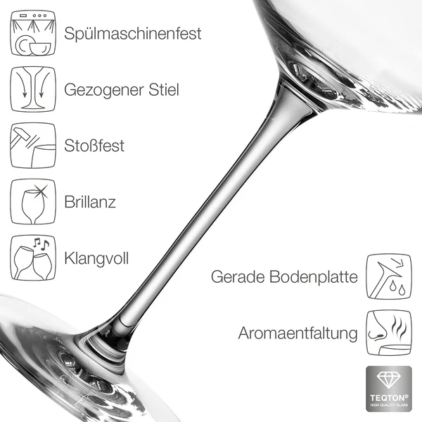 Weißweinglas Puccini (6er-Set) - Transparent - 560 ml - Image 6