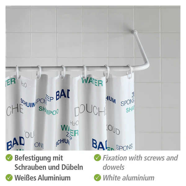 Winkelstange Universal - Aluminium / ABS-Kunststoff - Weiß - Image 4