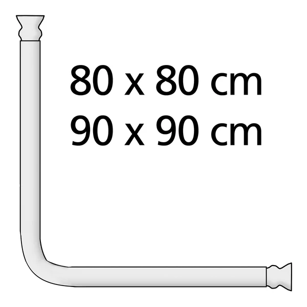 Winkelstange Universal - Aluminium / ABS-Kunststoff - Weiß - Image 8