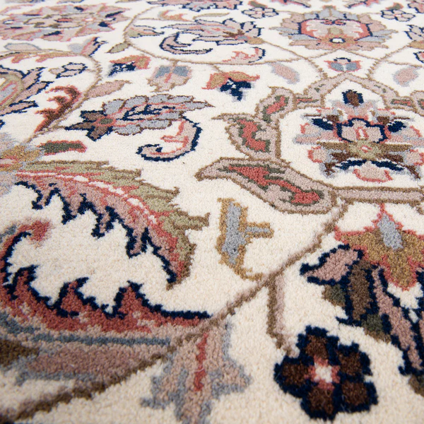 Wollteppich Benares Isfahan - 100 % Schurwolle - Beige - 70 x 140 cm - Image 7