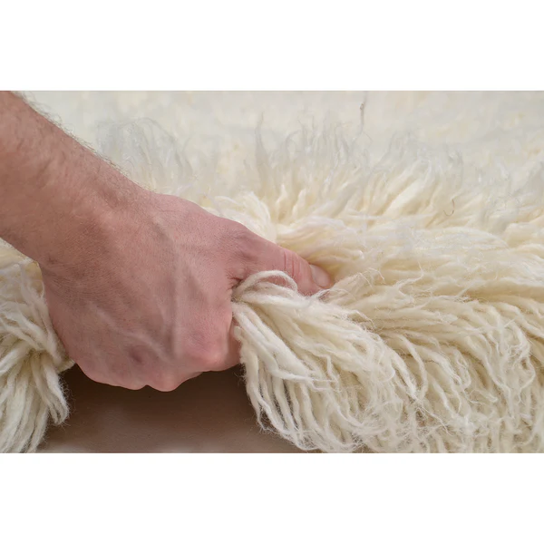 Wollteppich Flokos 2450 - Schurwolle - Weiß - 120 x 180 cm - Image 5