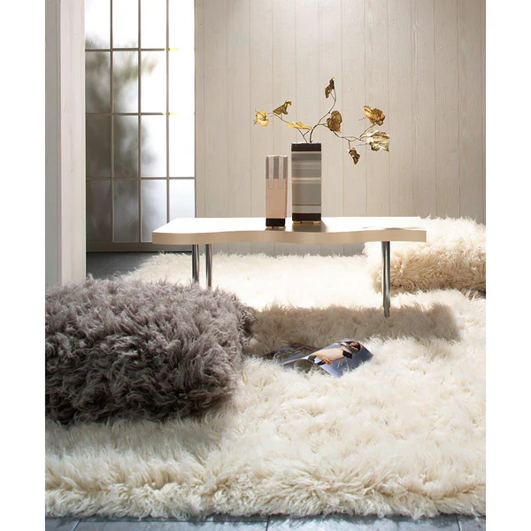 Wollteppich Flokos 2450 - Schurwolle - Weiß - 160 x 230 cm - Image 2