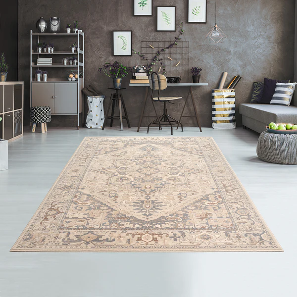 Wollteppich Floresti VII - Schurwolle - Beige - 80 x 150 cm - Image 2