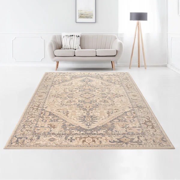 Wollteppich Floresti VII - Schurwolle - Beige - 80 x 150 cm - Image 3