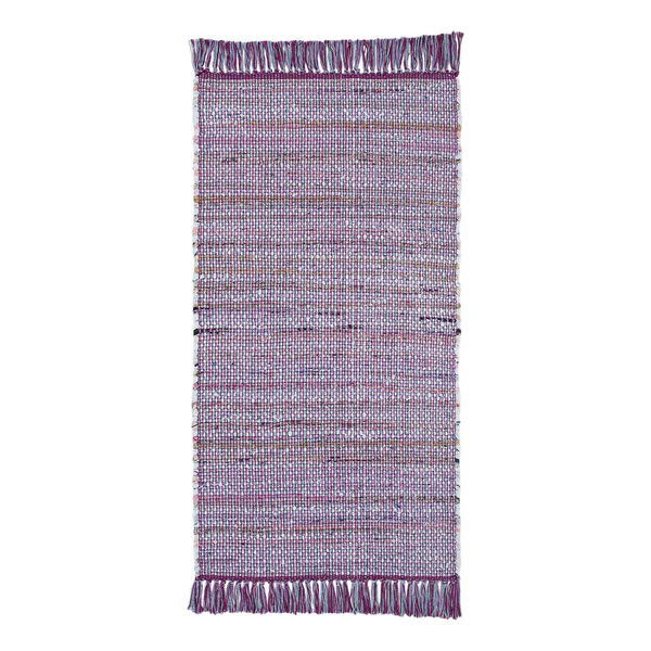 Wollteppich Frida - Baumwolle - Violett - 60 x 120 cm