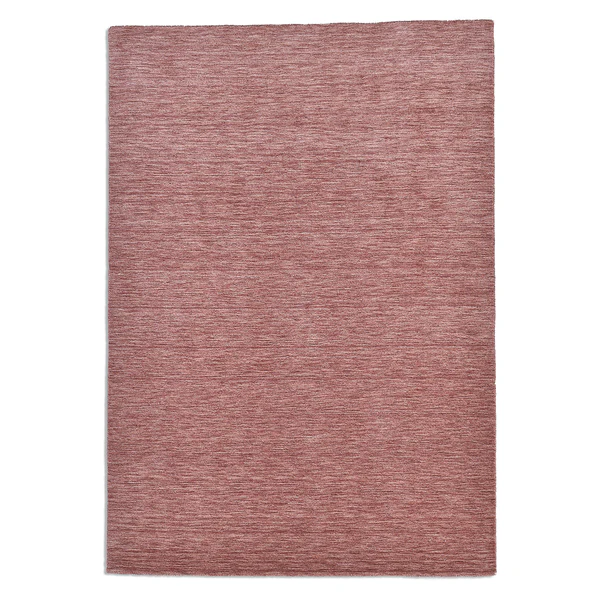 Wollteppich Holi Uni - Schurwolle - Altrosa - 90 x 160 cm