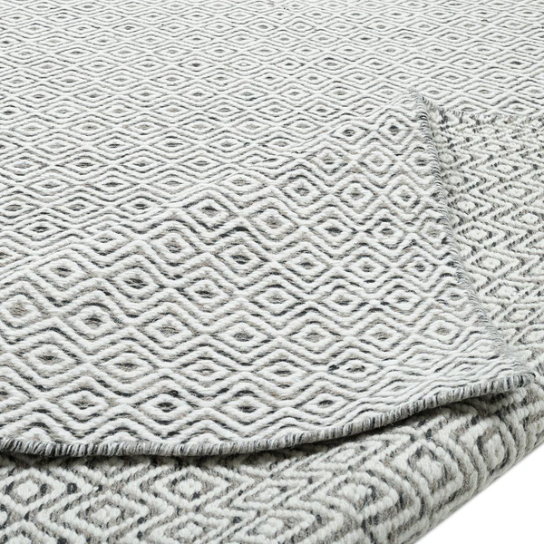 Wollteppich Trondheim IV - Schurwolle - Grau - 80 x 150 cm - Image 5