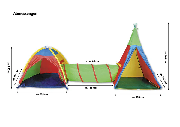 Zeltstadt Zenovia Typ A - Grün - Polyester - 360 x 110 x 144 cm - Image 21